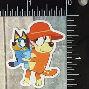 🌀10/$10🌀 Cute Bluey & Bingo Reusable Waterproof Vinyl Sticker Decal